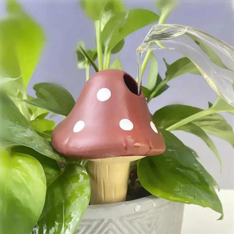 MycoDrop Bewässerungspilze | Terrakotta | Automatische Wasserabgabe | 4er Set Bunt