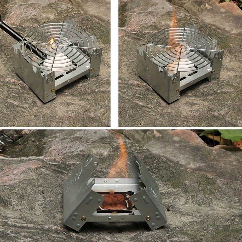 CampHeat FlexCooker | Faltbar & Hitzebeständig | Edelstahl | Für Trekking & Camping