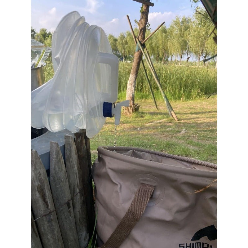 FlowMate | Faltbarer Wasserkanister | 15L Volumen & Auslaufhahn | Für Camping, Outdoor & Notvorrat