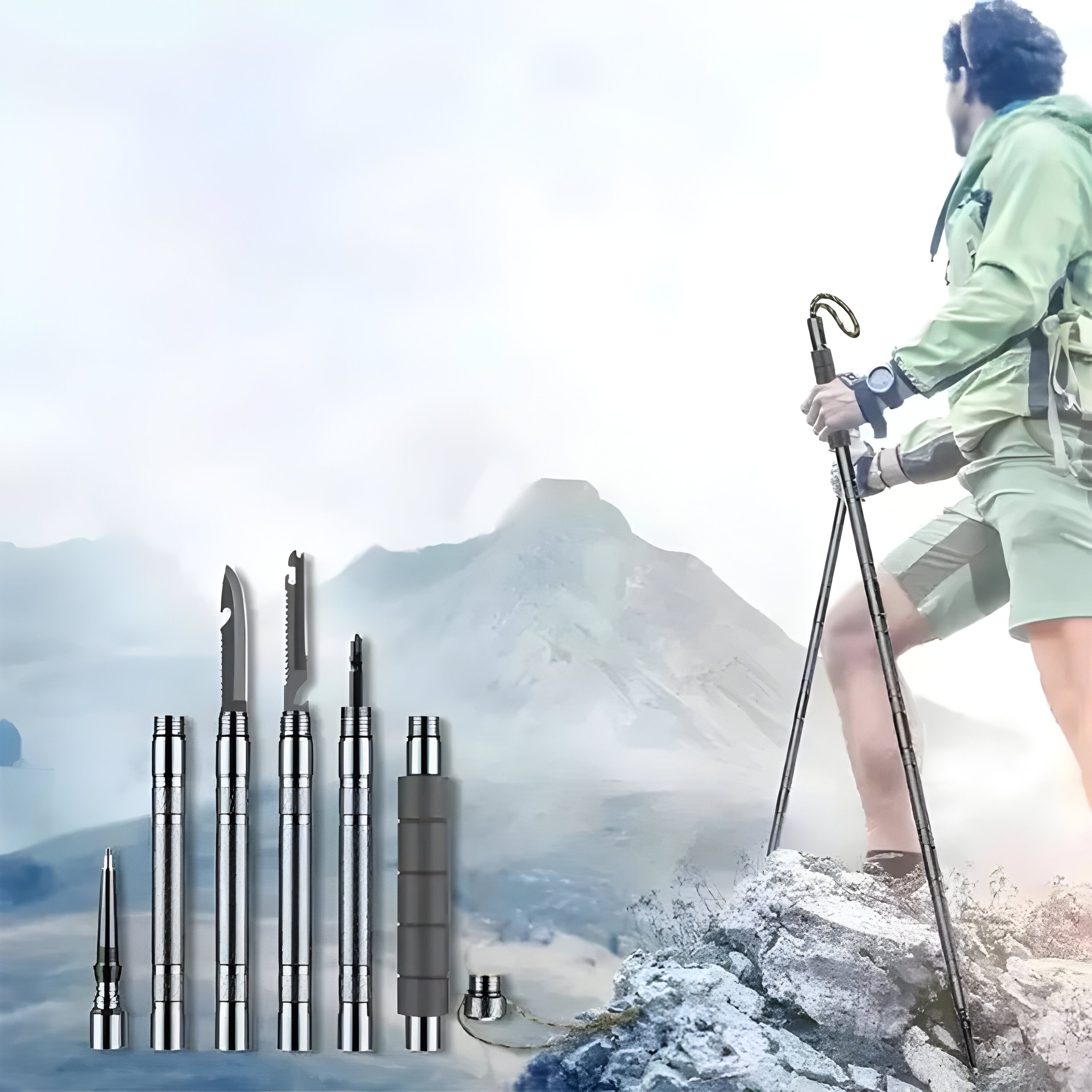 AltoPeak TrekPole | Faltbar & Höhenverstellbar | Aluminium | Outdoor-Stabilität