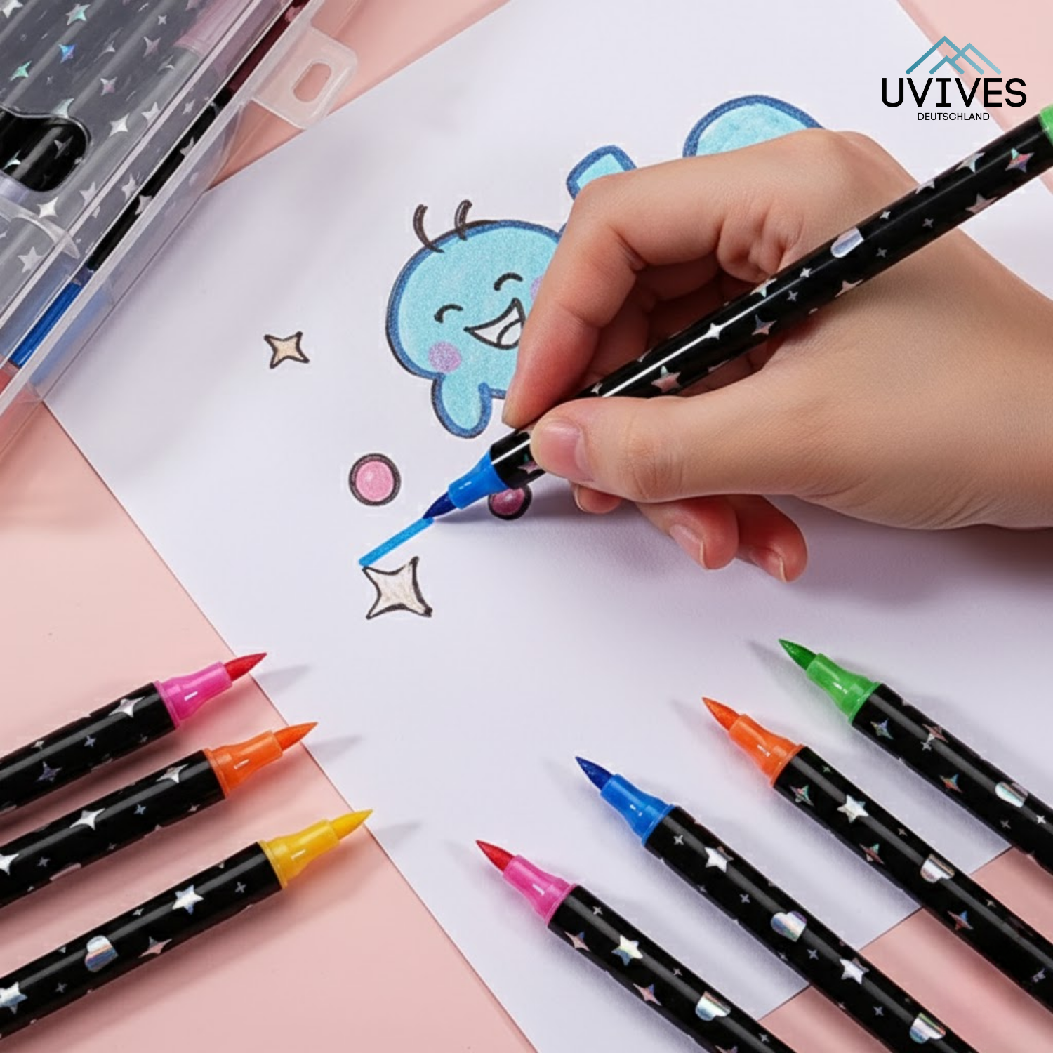 SparkLuxe – Doppelseitige Glitzerstifte für kreative Köpfe