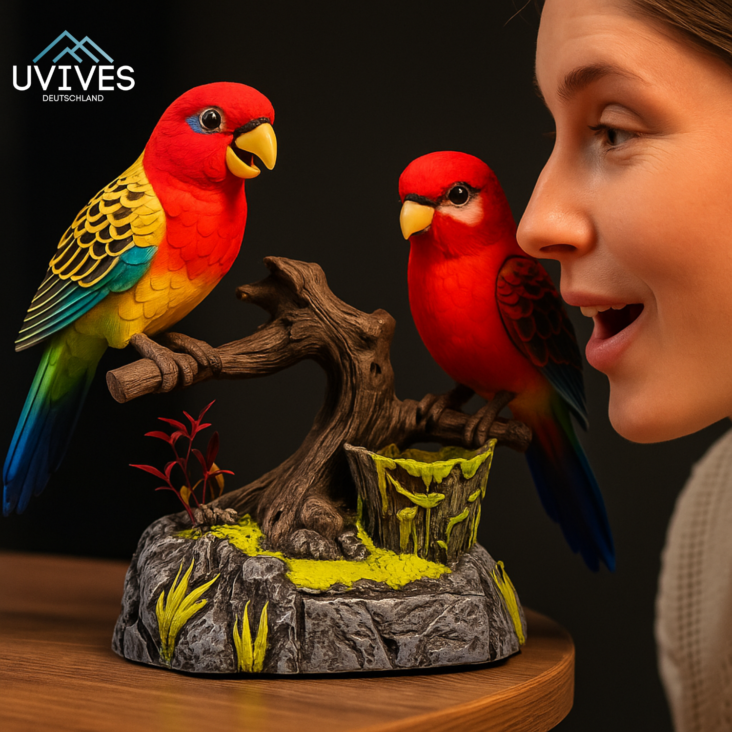 VivaBird – Der sprechende Papagei für einen lebendigen Frühlingsgarten!