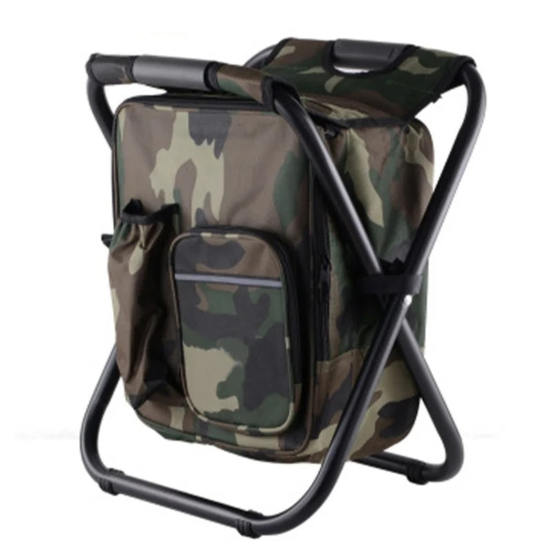 FrostSit Pro | Faltbarer Campinghocker Mit Kühltasche | Robust & Wasserdicht