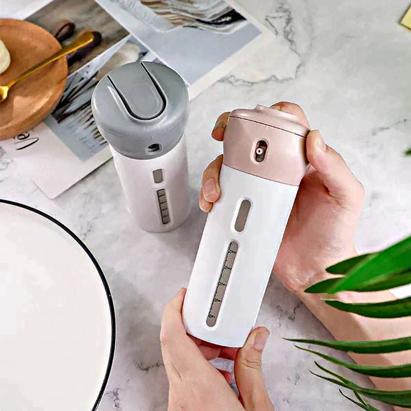 JetSetGo – 4-in-1 Spenderflasche für stressfreies Reisen!