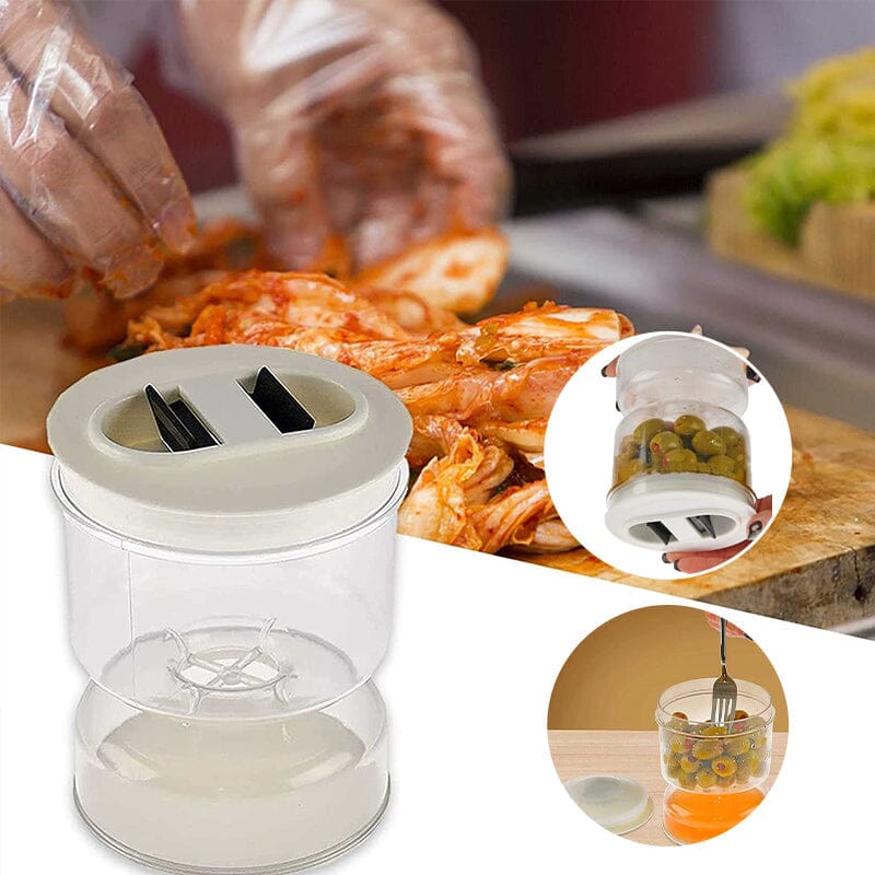 PicklePal™ - Essiggurken- und Olivenglasbehälter mit Sieb [Letzter Tag Rabatt]