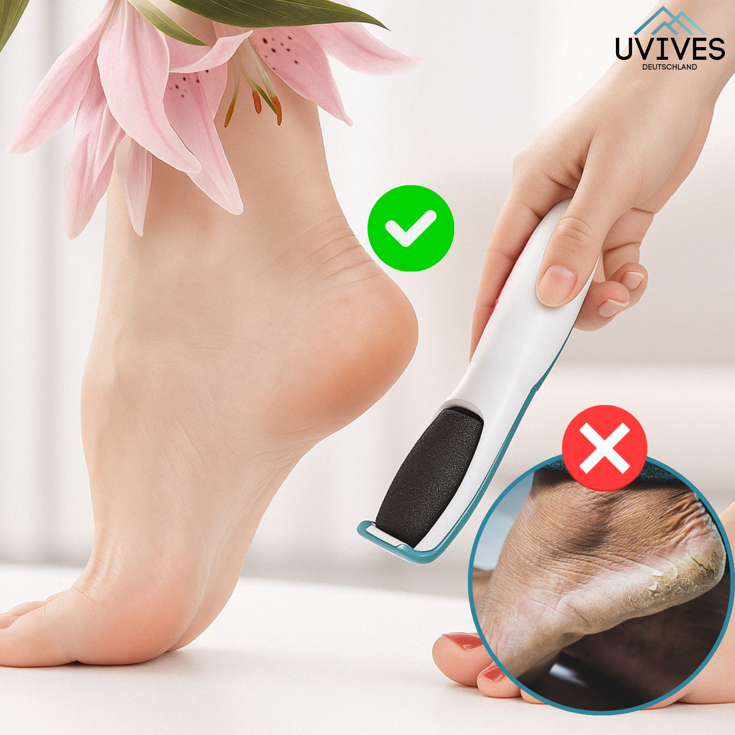 SilkaFeet™ – Mühelos glatte und gepflegte Füße