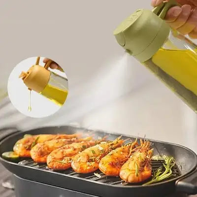 FlexiPour - 2-in-1 Glas-Ölzerstäuber und -spender [Letzter Tag Rabatt]