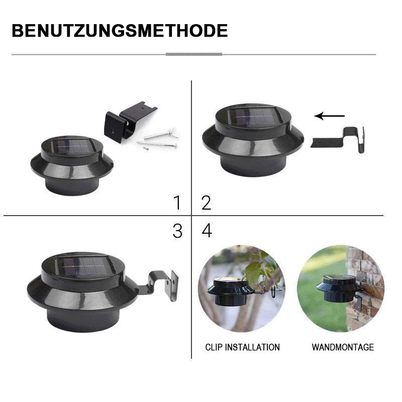 LumeEdge - Solarbetriebene Dachrinnenlicht