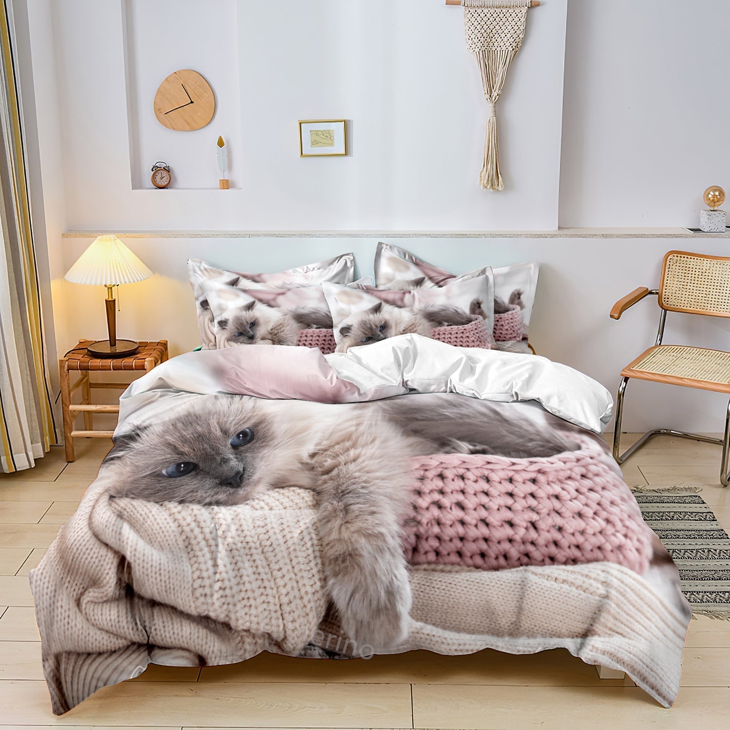 CozyCat Linens - Weiche, Atmungsaktive Baumwollbettwäsche für Perfekten Schlaf
