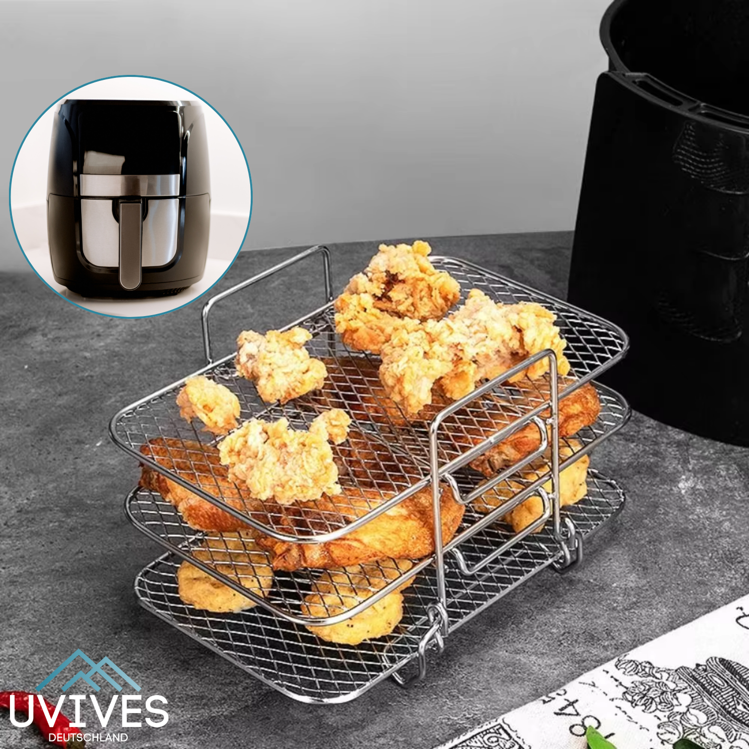 GrillStack™ – Mehr Platz im Airfryer, mehr Genuss auf dem Teller