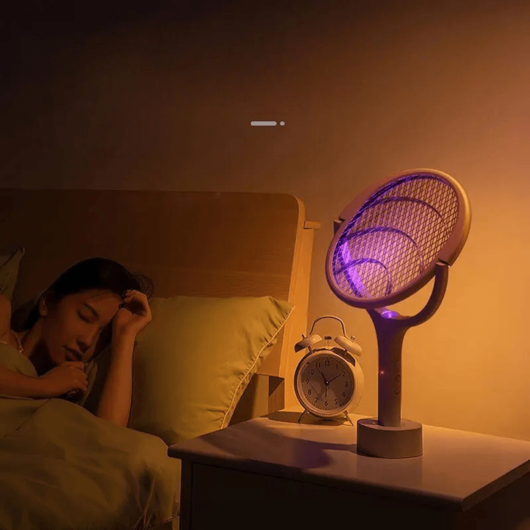 Viontek Mückenvernichter | 2-in-1 UV Lampe & Klatsche | 1200 mAh Akku | Sicher & Effektiv