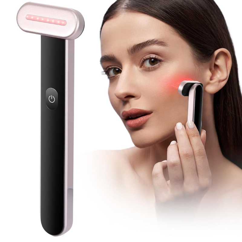 RadiantSkin 4-in-1 Beautygerät | Rotlichttherapie | Hochfrequenz & Wärme | Galvanischer Strom | Kabellos & Kompakt