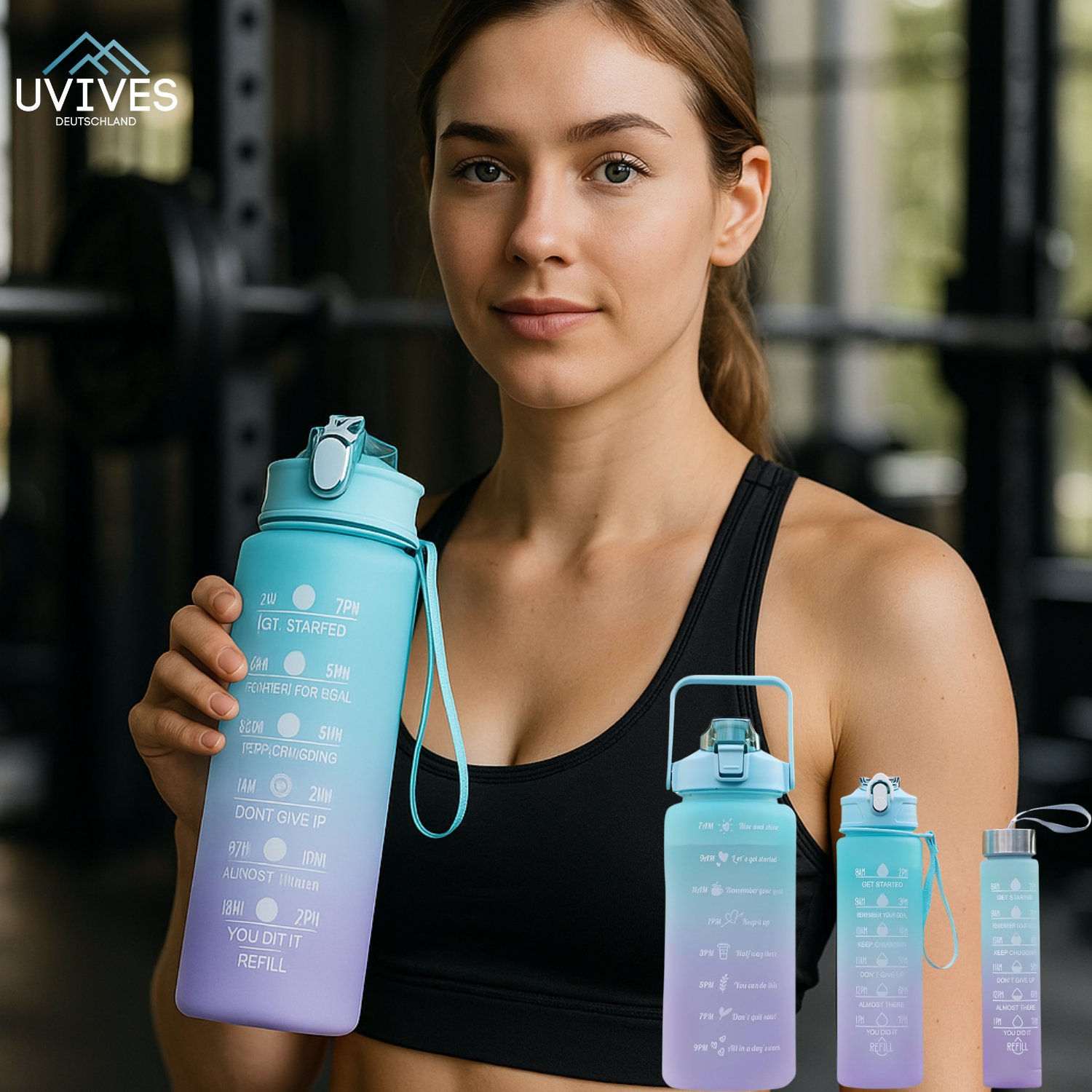 MotivaSip™ – Dein täglicher Motivator zum Trinken (3er set)