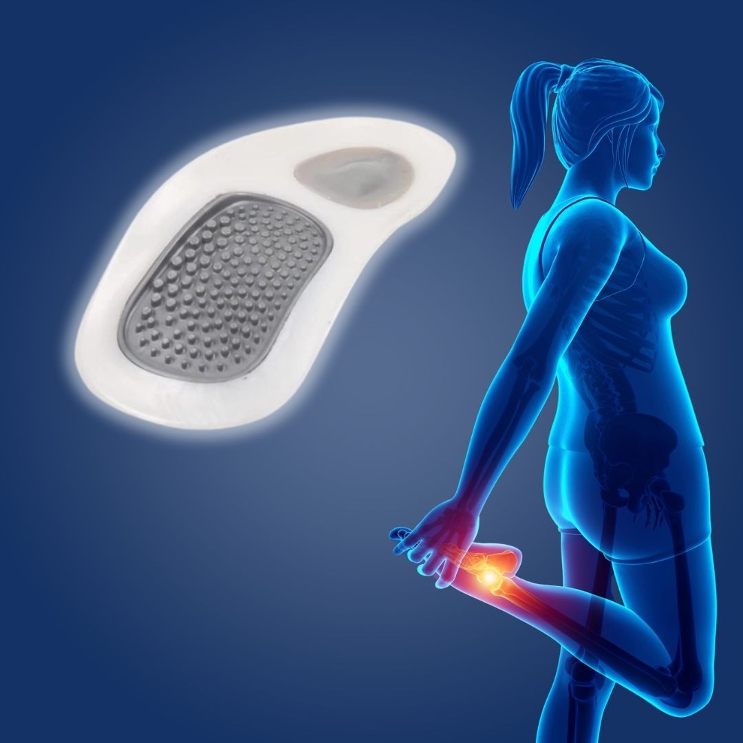 Sohliva BalanceFit | Orthopädische Einlegesohlen | Gegen Fersenschmerz & Plantarfasziitis | EVA-Gel
