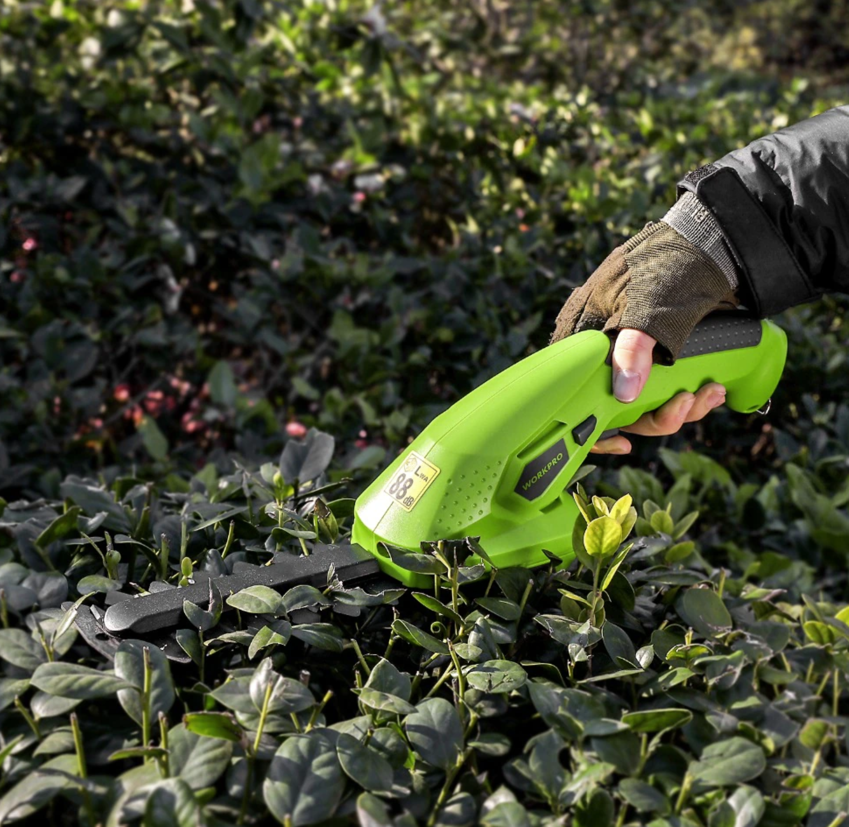 EcoTrim Pro | Akku-Strauch- und Grasschere | Leicht & Einhändig | Ideal für Gartenpflege & Präzises Schneiden
