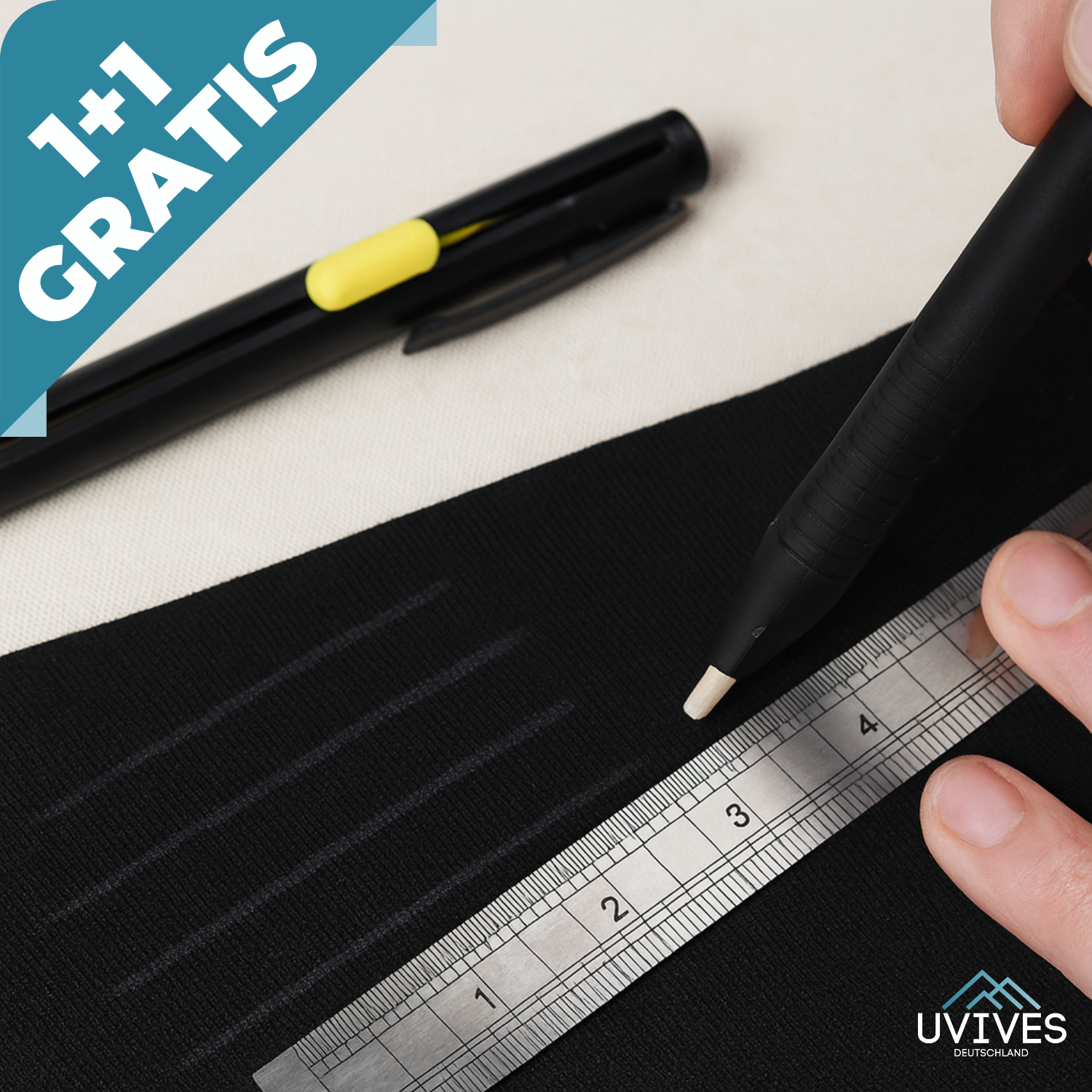1+1 GRATIS | StitchMark – Hitzelöschbare Stoffmarker für präzises Nähen!