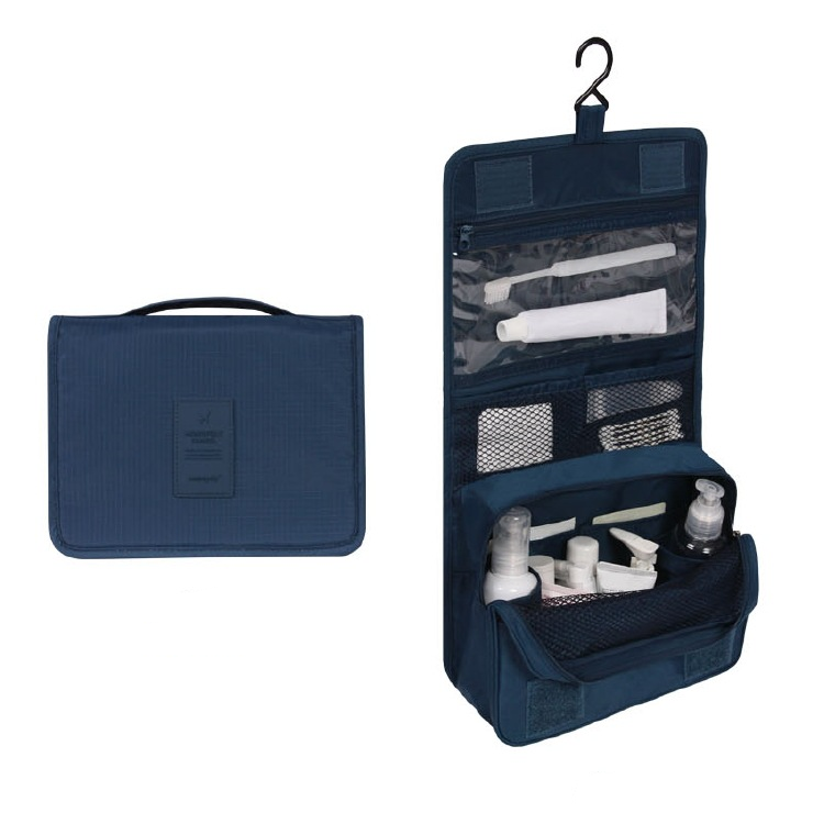 TravelEase Kosmetiktasche | Wasserabweisend | Praktischer Haken | Gepolstert