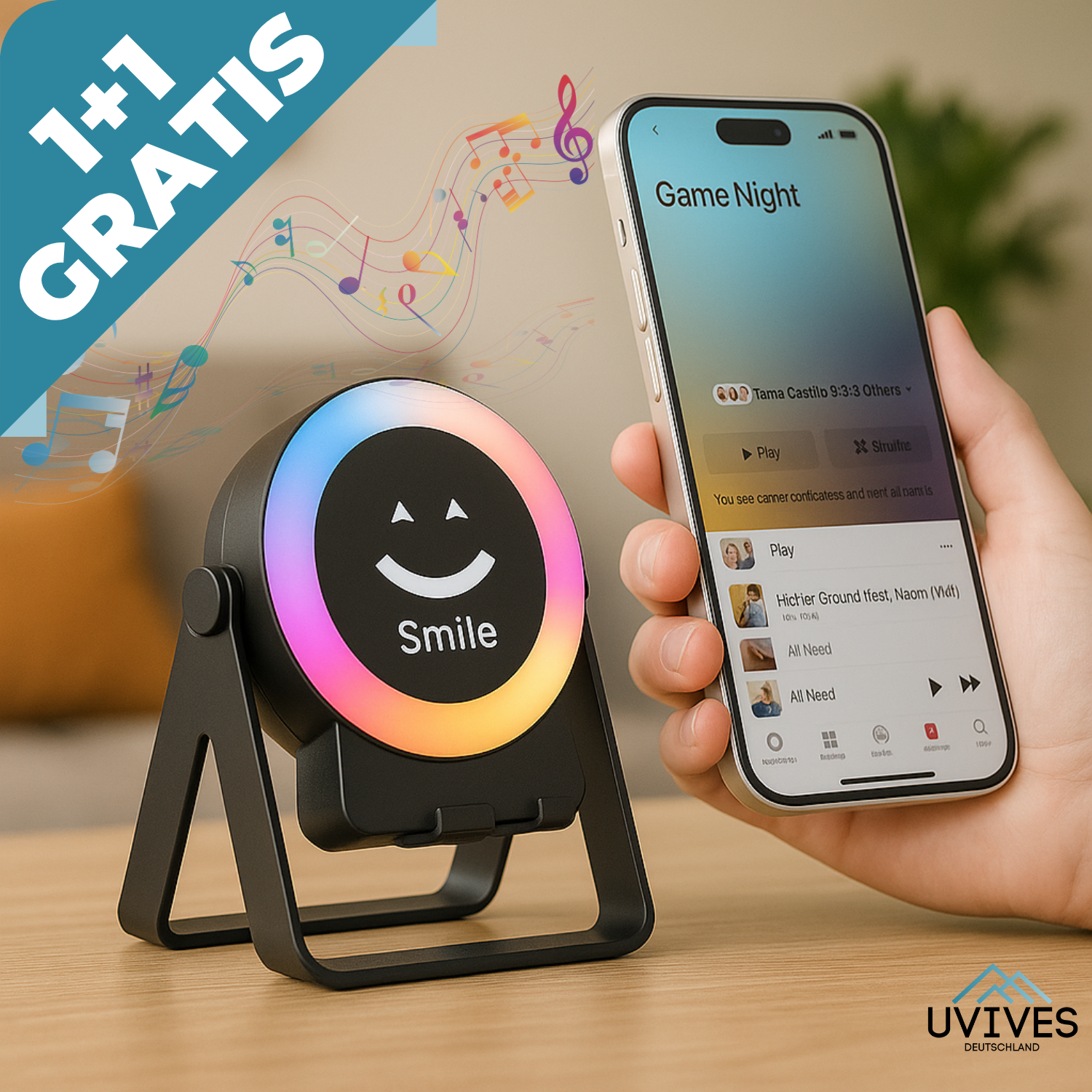 1+1 GRATIS | SoundStand – Musik starten, einfach durch Auflegen!