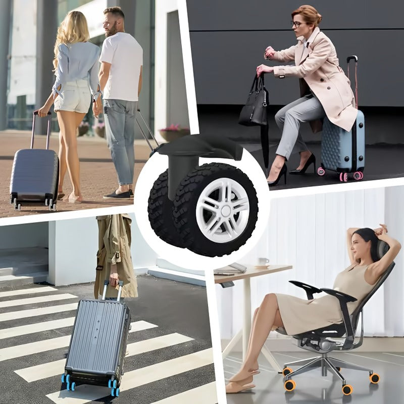 4+4 GRATIS | WheelShield – Schützt deine Kofferrollen und reduziert Lärm