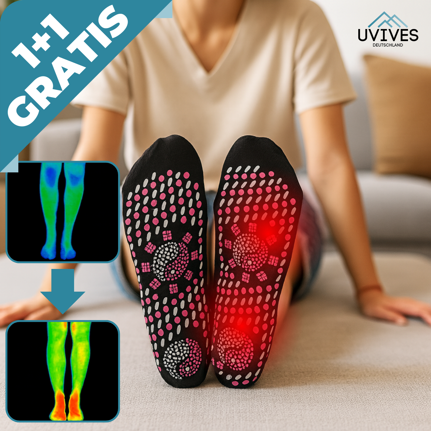 1+1 GRATIS | VitalSox – Wärme & Schmerzlinderung bei jedem Schritt!!