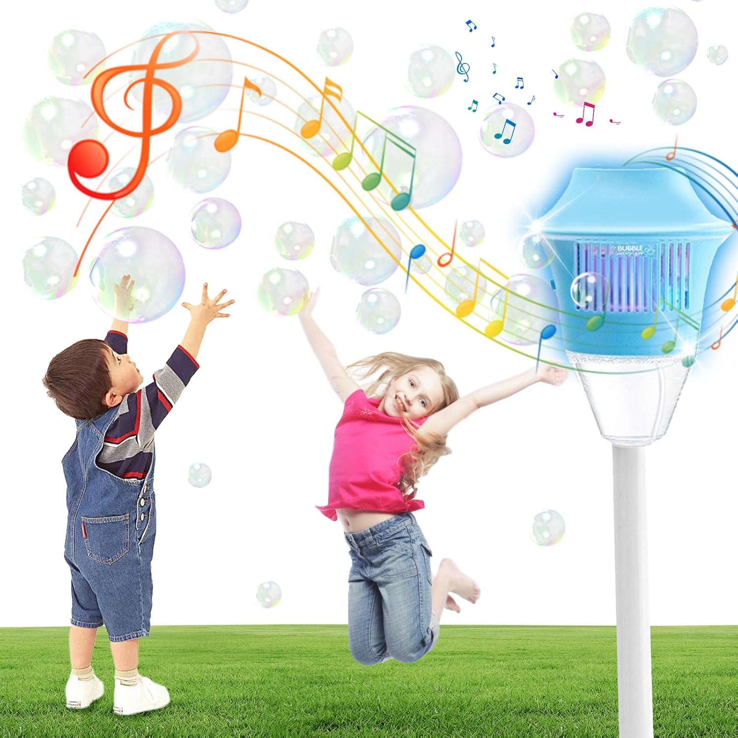 LumoBubbly – Die magische Partysäule für Licht, Musik & Seifenblasen!