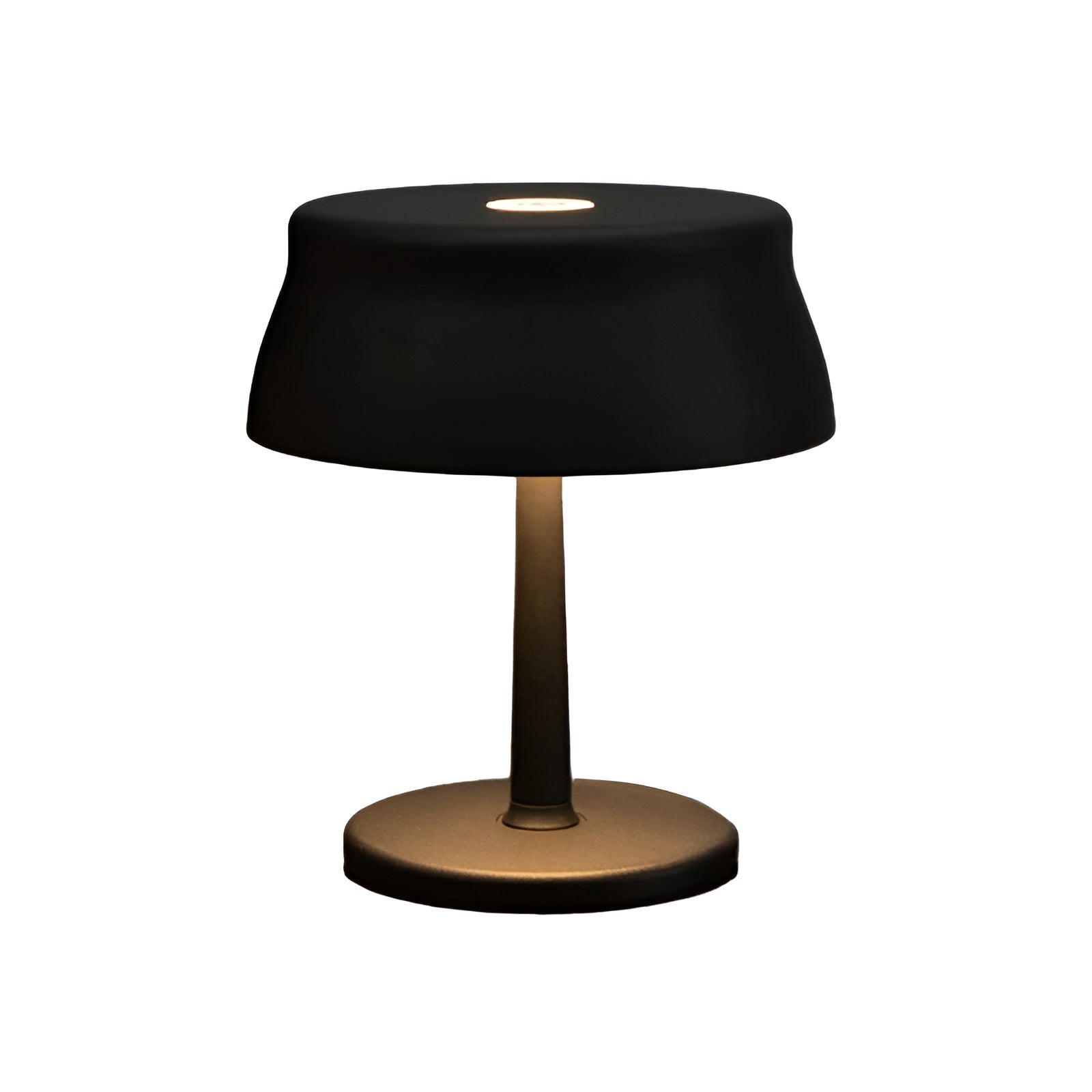 Lixenta Tischlampe | Kabellos & Dimmbar | Retro-Look in Schwarz oder Weiß | Warmweißes LED-Licht | Für Wohnzimmer, Schlafzimmer & Gastronomie