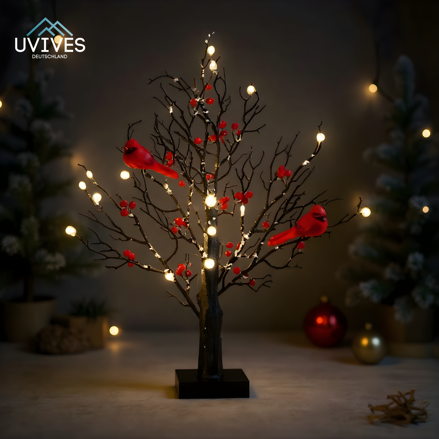 BirdPine Classic – Der leuchtende Vintage-Weihnachtsbaum voller Nostalgie