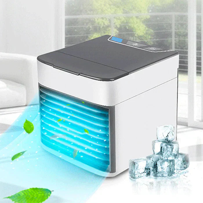 BreezeSphere Mini Klimagerät | 3-in-1 Kühlung & Befeuchtung | Kompakt & Leise | Mit LED-Nachtlicht | Für Zuhause & Büro