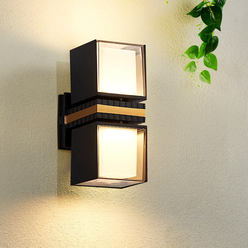 Auriqa Flex Wandlampe | Verstellbarer Leuchtenkopf | Outdoor-Designlampe für Terrasse & Eingang | Wetterfest & Stilvoll | E27-Fassung für individuelle Lichtwahl