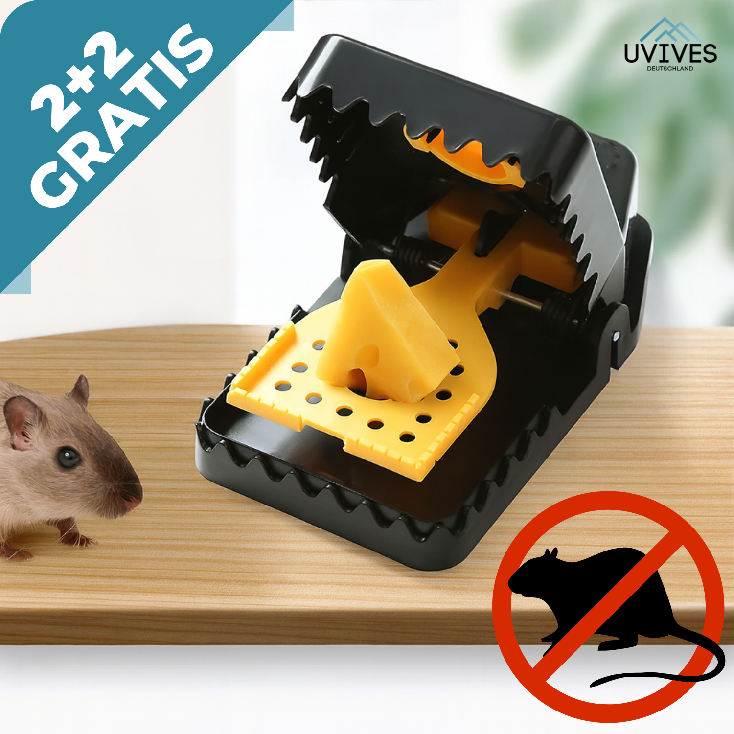 2+2 GRATIS | SnapGuard – Fängt Mäuse & Ratten sekundenschnell und giftfrei!