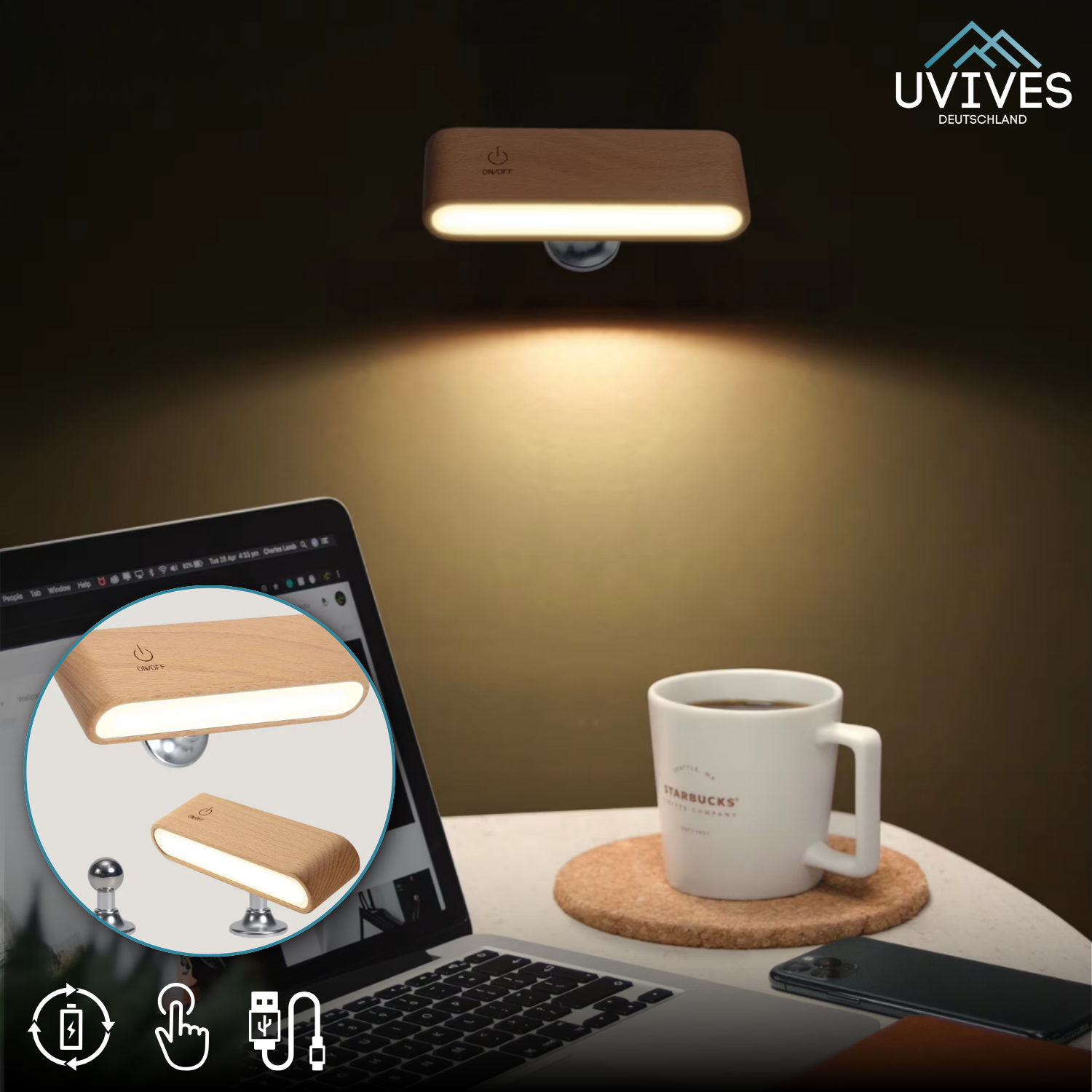 LumaWood – 360° Lichtkomfort ohne Kabelsalat