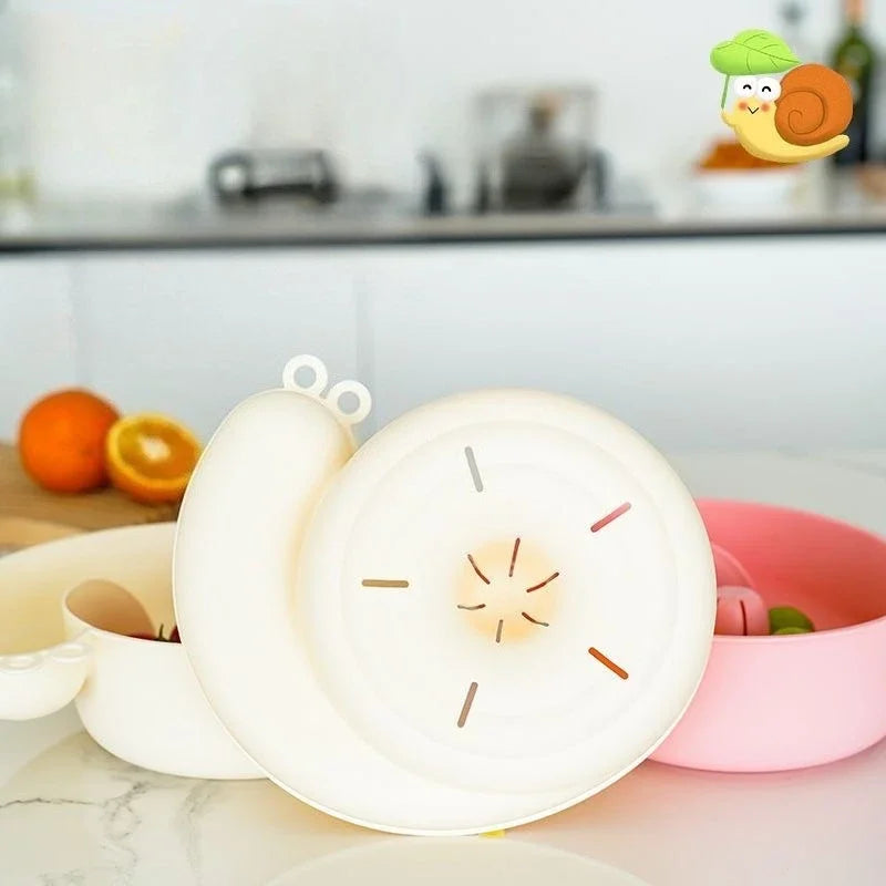 2-in-1 Schneckenstil Obstkorb | Abtropfkorb und Saftpresse | Küchenhilfe aus lebensmittelechtem Kunststoff