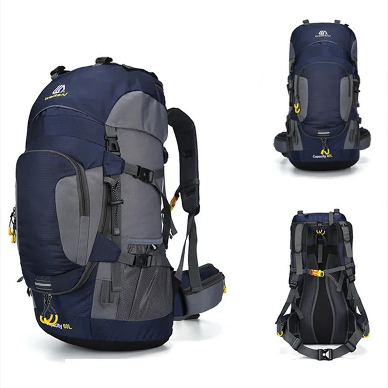 DryVenture 60L | Wasserdichter Outdoor-Rucksack | 60L Volumen | Komfortable Polsterung