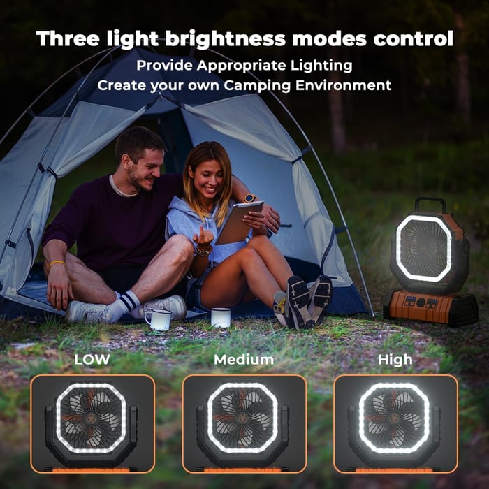 BreezeCamp™ – Die perfekte Kombination aus Ventilator & Campinglicht