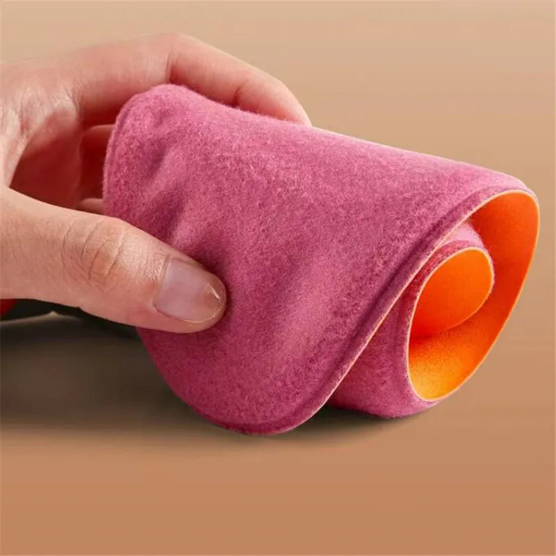 Thermostep Selbstheizende Einlegesohlen | Memory-Schaum Thermo-Einlegesohlen | Kontinuierliche Wärme | Für Herren & Damen | Rot / Gelb