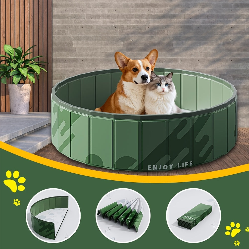 PooLino Splash | Faltbar & Robust | Krallenfestes PVC | Für Kleine & Mittlere Hunde | Ohne Aufpumpen