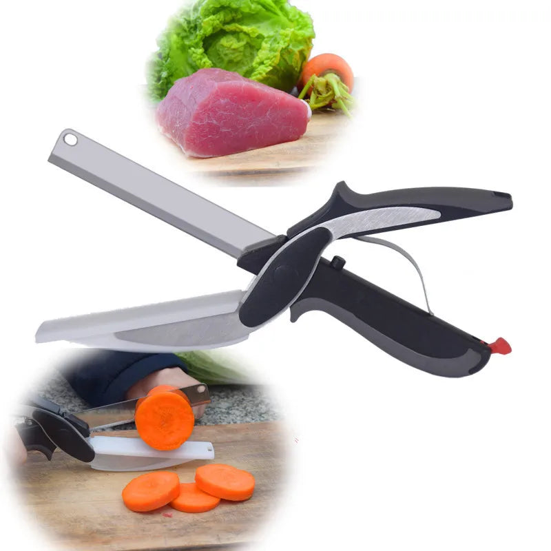 1+1 GRATIS | SnipChop- 2 in 1 Küchenschere aus Edelstahl [Letzter Tag Rabatt]