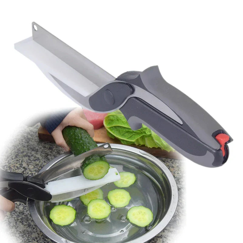 1+1 GRATIS | SnipChop- 2 in 1 Küchenschere aus Edelstahl [Letzter Tag Rabatt]