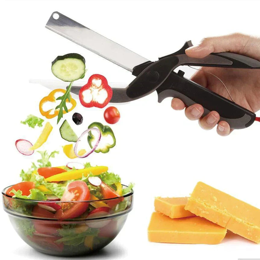 1+1 GRATIS | SnipChop- 2 in 1 Küchenschere aus Edelstahl [Letzter Tag Rabatt]
