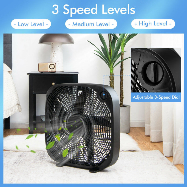 BreezeMaxx ProCool | 50 cm Boxventilator | 3 Geschwindigkeiten & leise Power | Für Zuhause, Büro & Werkstatt