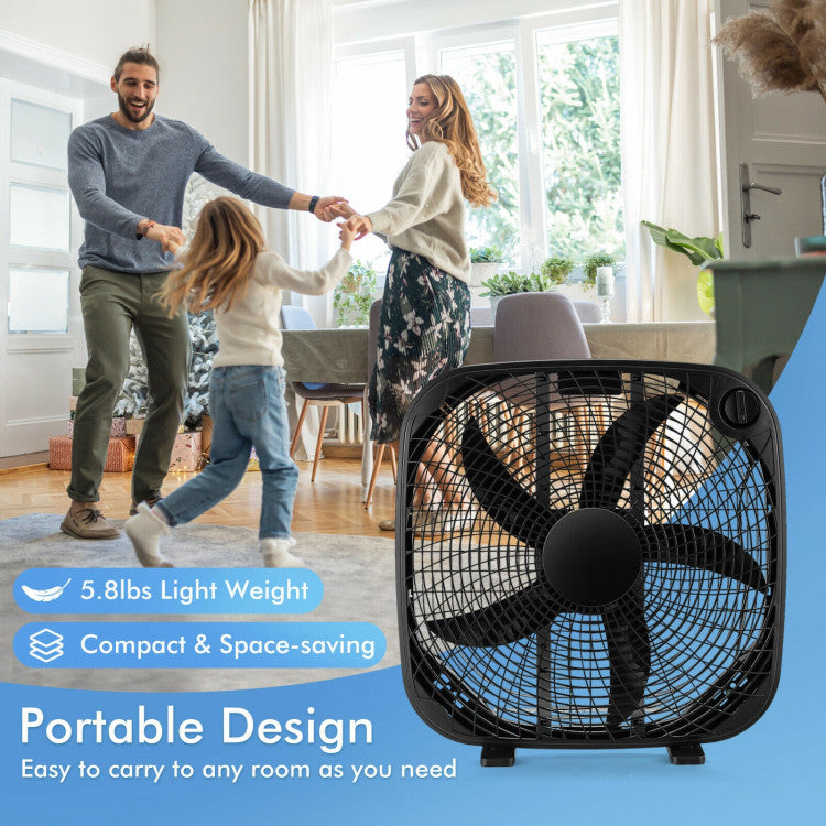 BreezeMaxx ProCool | 50 cm Boxventilator | 3 Geschwindigkeiten & leise Power | Für Zuhause, Büro & Werkstatt