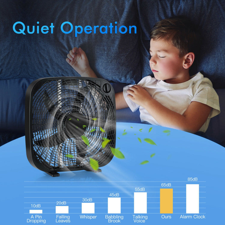 BreezeMaxx ProCool | 50 cm Boxventilator | 3 Geschwindigkeiten & leise Power | Für Zuhause, Büro & Werkstatt