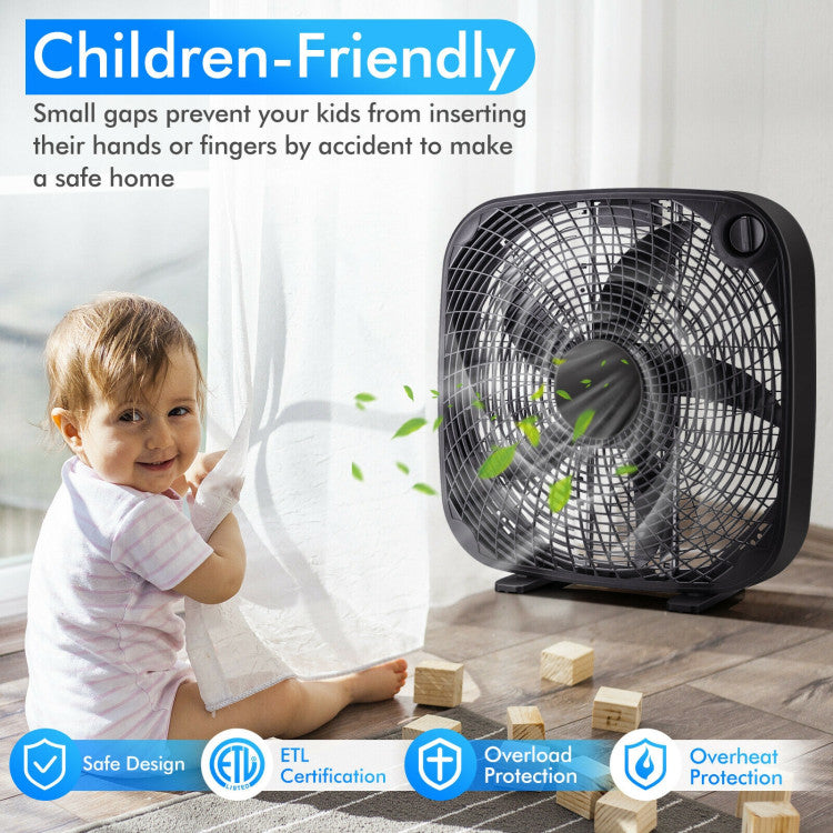 BreezeMaxx ProCool | 50 cm Boxventilator | 3 Geschwindigkeiten & leise Power | Für Zuhause, Büro & Werkstatt