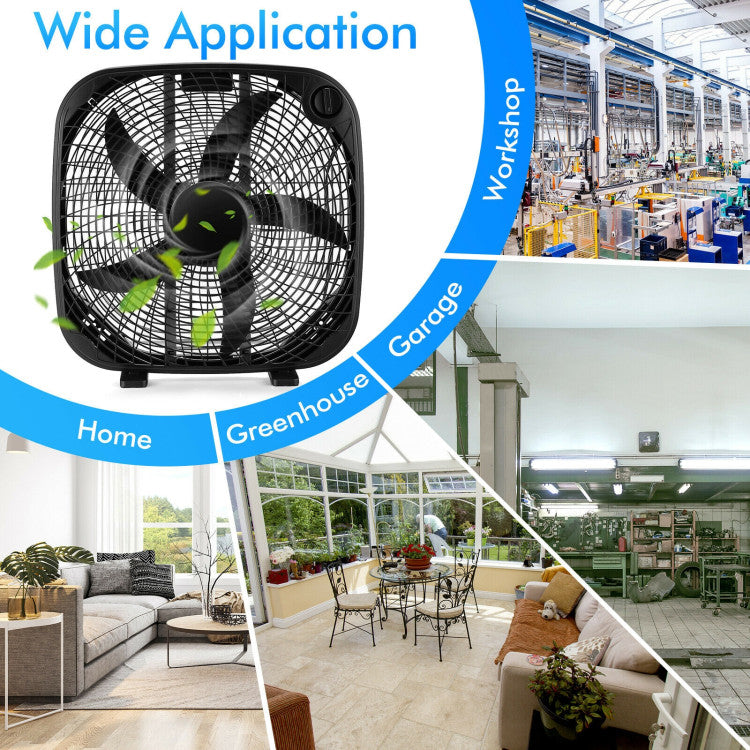BreezeMaxx ProCool | 50 cm Boxventilator | 3 Geschwindigkeiten & leise Power | Für Zuhause, Büro & Werkstatt