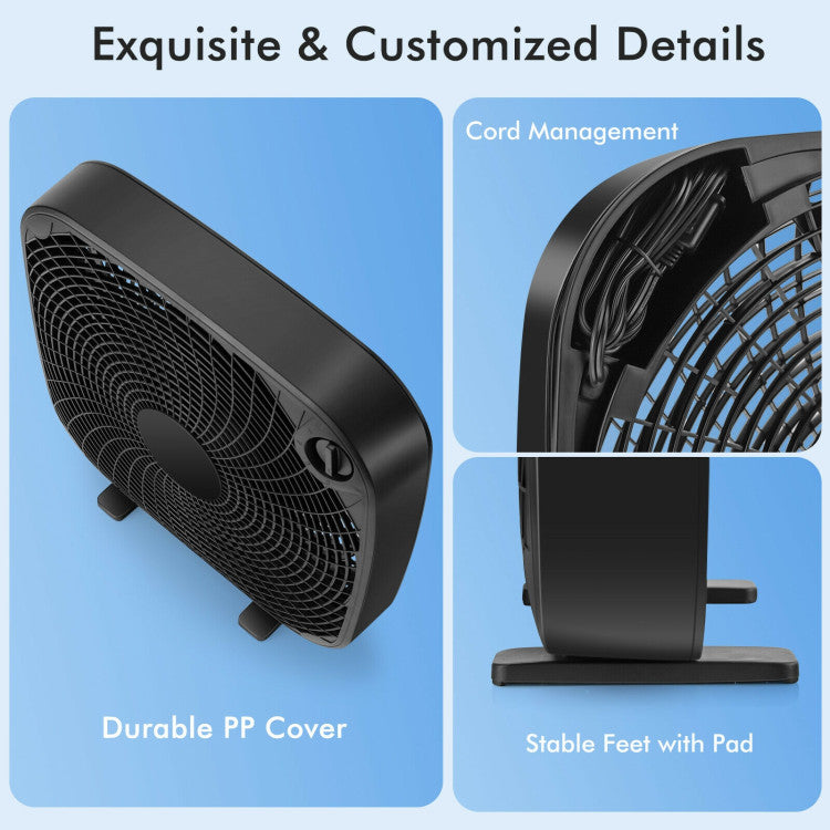 BreezeMaxx ProCool | 50 cm Boxventilator | 3 Geschwindigkeiten & leise Power | Für Zuhause, Büro & Werkstatt