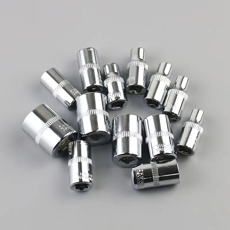 Tooloria Werkzeugkoffer | 46-teiliges Set & verchromter Stahl | Für Heimwerker & Profis | Mobil, robust & übersichtlich sortiert