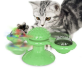 PlayPaws Toy | Interaktives Katzenspielzeug | Zahnpflege & Kratzschutz | Drehende Windmühle