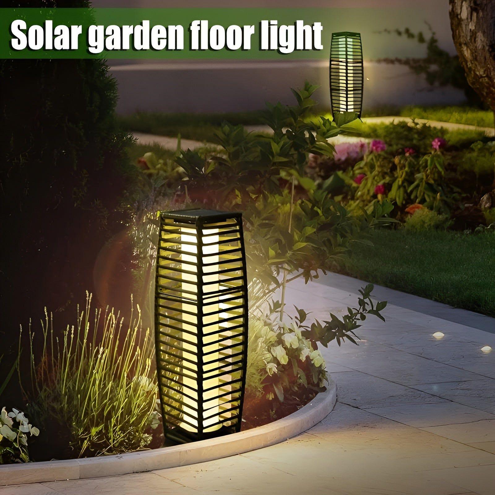 LumiYard Solar Bodenleuchte | Warmweißes LED Licht | Minimalistisches Design & Kabellos | Für Garten, Terrasse & Eingangsbereich
