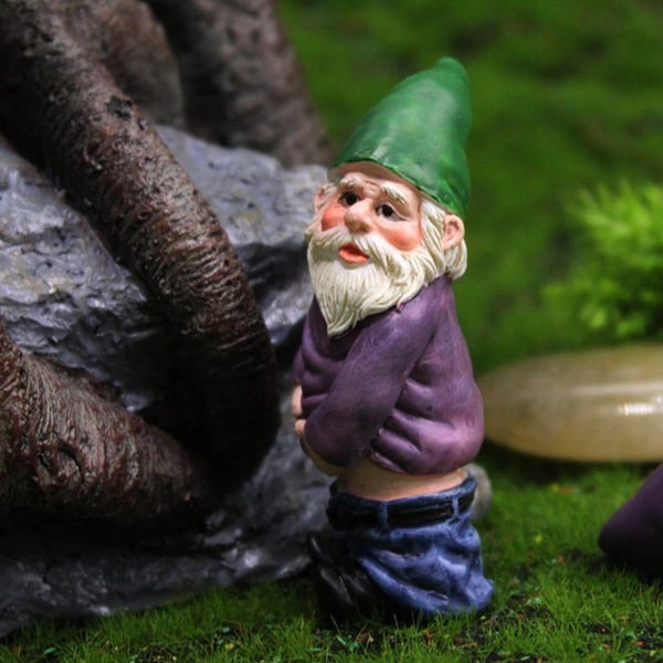 Drunk Gnomes Wipplinge Set | Wetterfeste Gartenzwerge | Handbemalt & UV-beständig | 12–15 cm | 4er Set