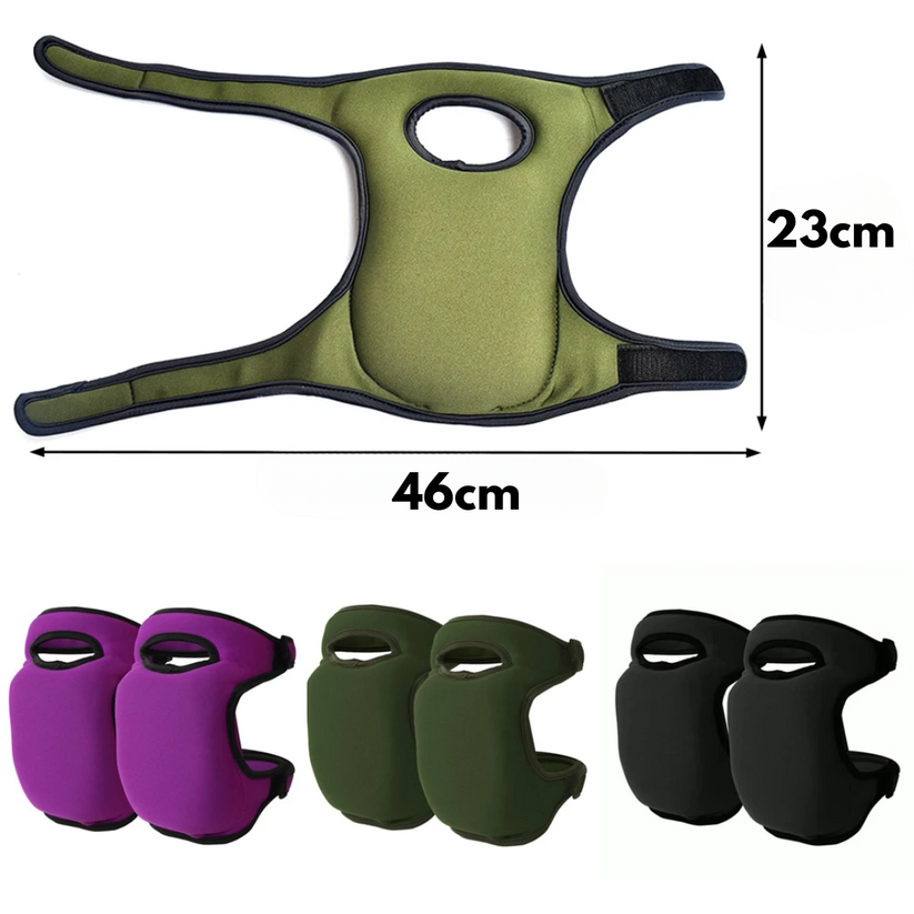 Kneeflow Knieschoner | Gel-Polsterung & EVA-Schaum | Ergonomisch & Wasserfest | Für Garten & Bau
